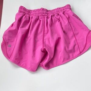 Lululemon sonic pink hotty hot shorts. Size 2